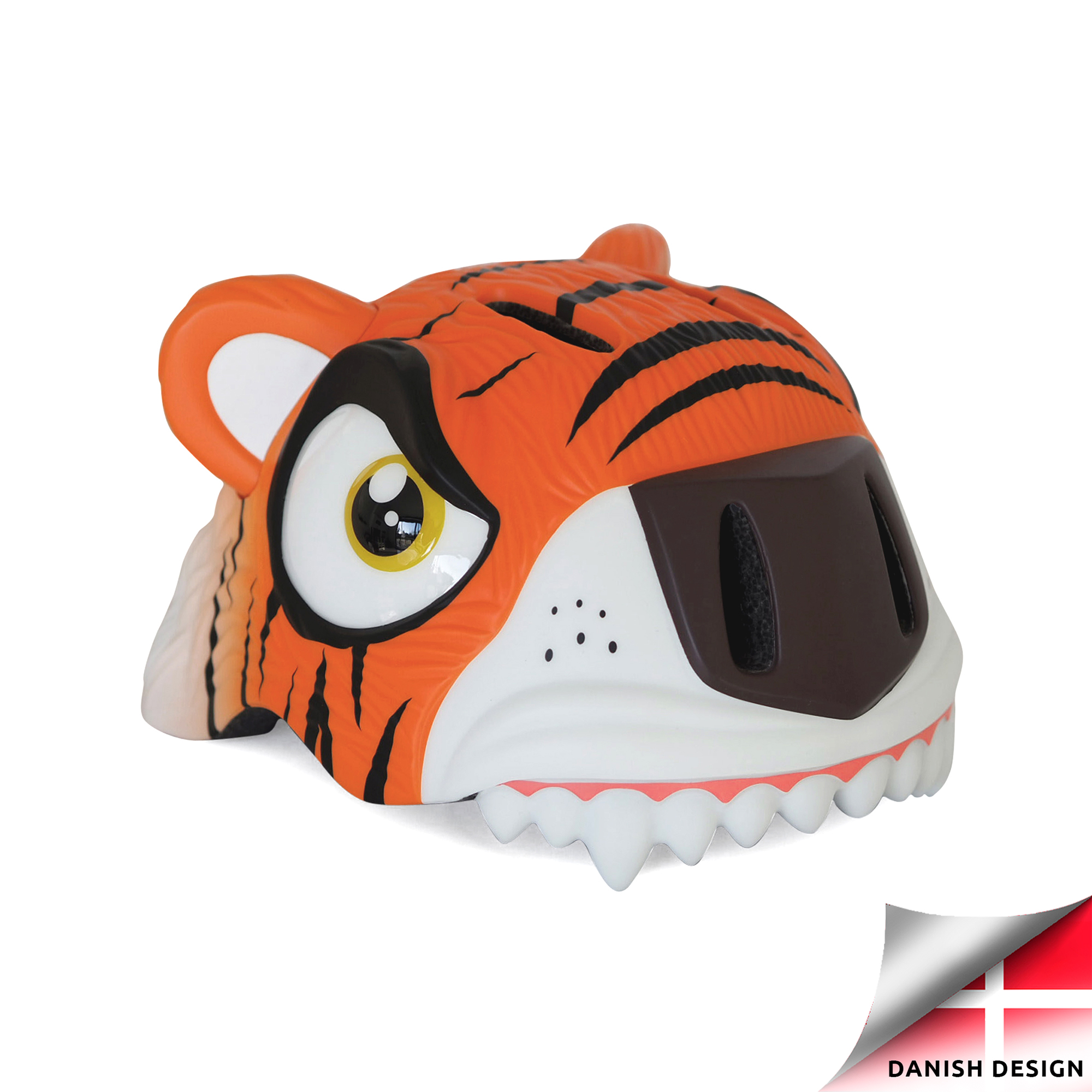 Crazy Safety – Tiger Bicycle Helmet – Orange (CS190101) – Gratis frakt v:4493096