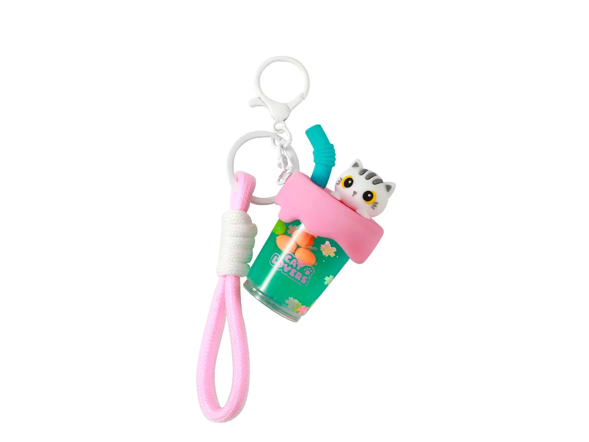 iTotal - Bubble Tea keychain WHITE CAT (XL3078) v:8695133