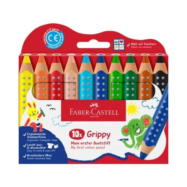 Faber-Castell – Colour Pencil Grippy Set of 10 pcs (110624) v:8288378 Faber-Castell – Colour Pencil Grippy Set of 10 pcs (110624) v:8288378