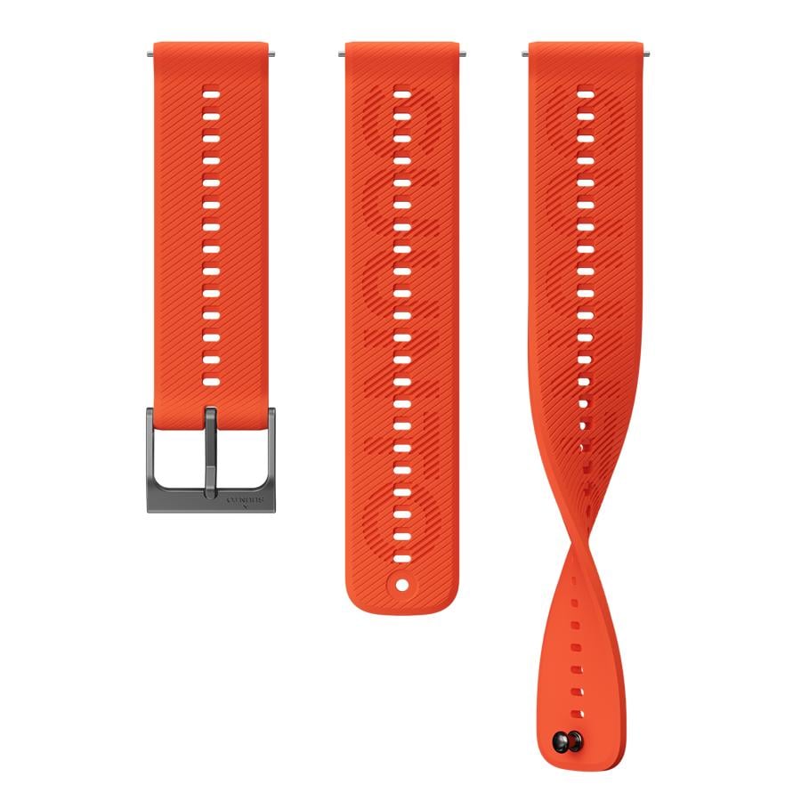 Suunto – 22 ATH6 Silicone Strap – S + M – Coral Orange v:9020755 Suunto – 22 ATH6 Silicone Strap – S + M – Coral Orange v:9020755
