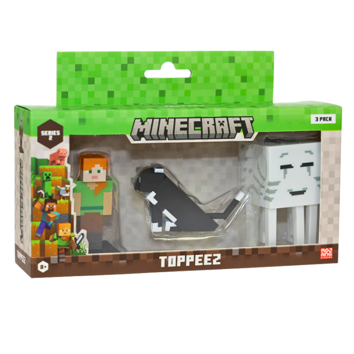 Minecraft - 3D 6 cm Figure 3 pack S2 - Alex, Cat og Happy Ghast - Alex, Cat og Happy Ghast - Minecraft v:8501128