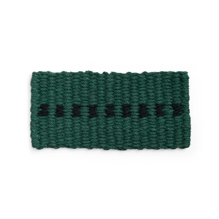 HAY – Dot Coco Dørmatte 40 x 80 cm (Mørkegrønn & Svart) – Dark Green & Black v:3569302