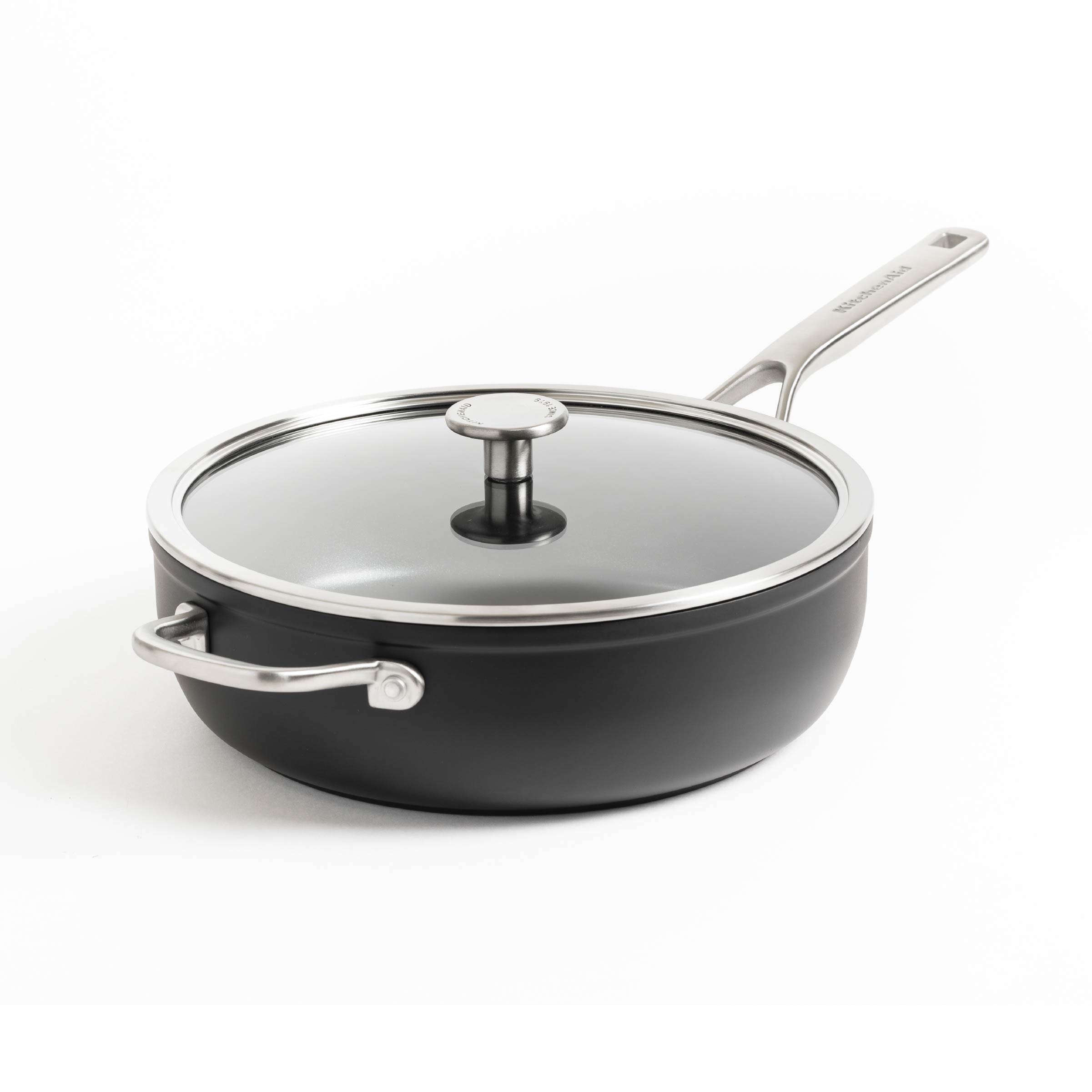 KitchenAid - Forged Hardened Aluminium Wok with Helper Handle - Black - 30 cm - Gratis frakt v:2234494