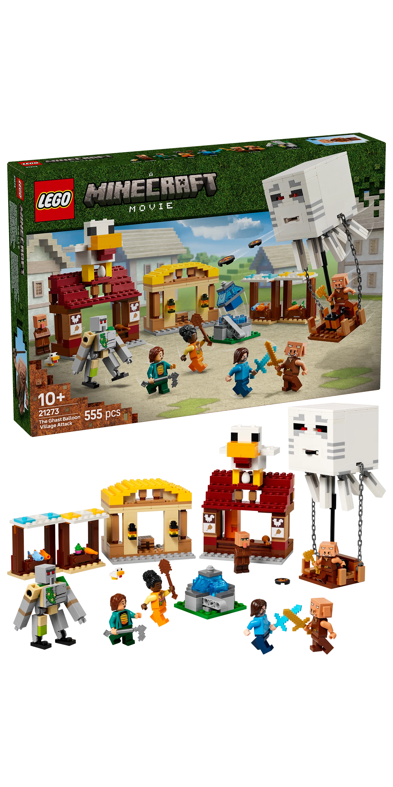 LEGO - Minecraft - Landsbyangrep med Geist-ballong (21273) - Gratis frakt v:7935255