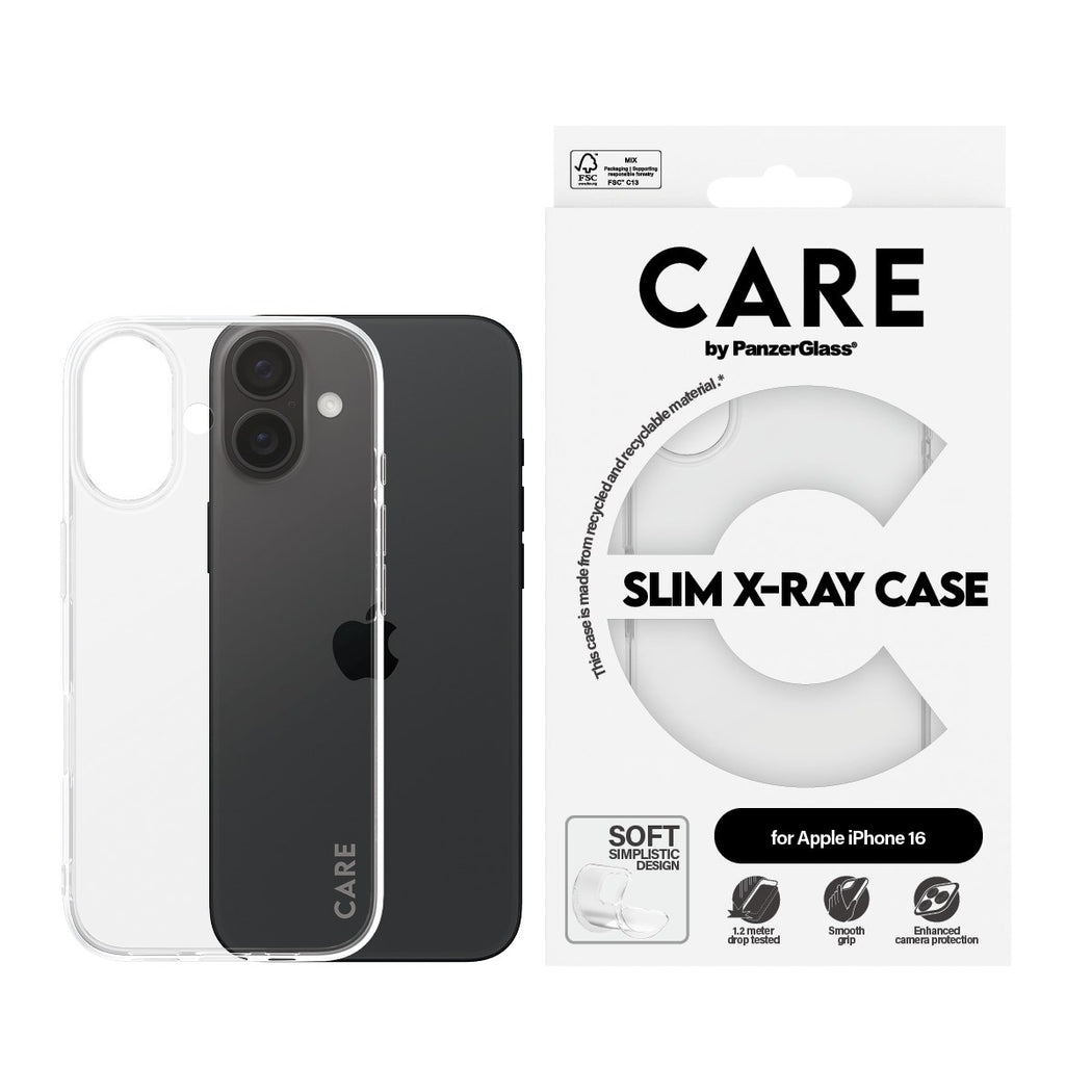 CARE by PanzerGlass - Case - Transparent - iPhone 16 v:6114740
