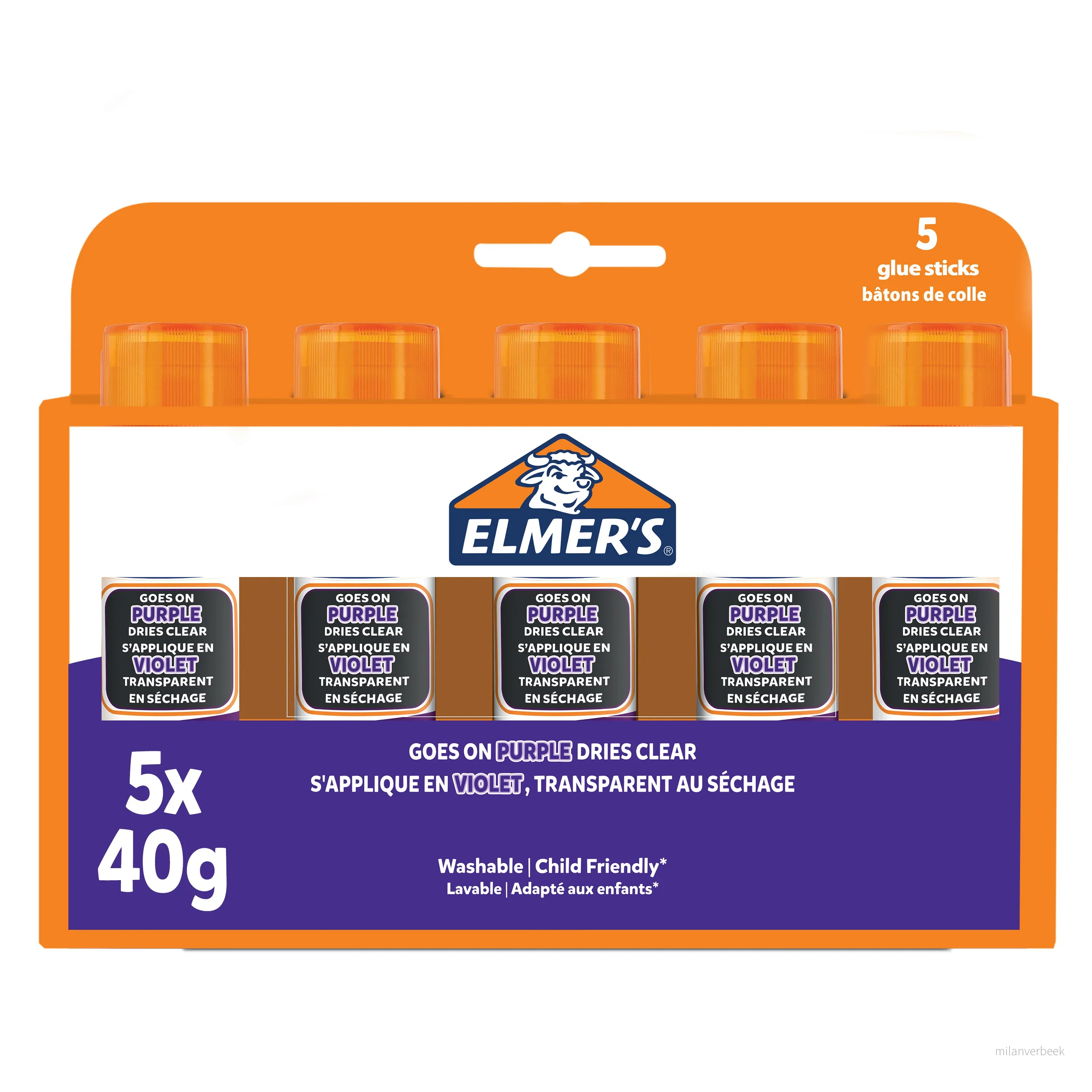 Elmer's – Disappearing Purple Glue stick 40 gram (5 pack) (2143884) v:7963418