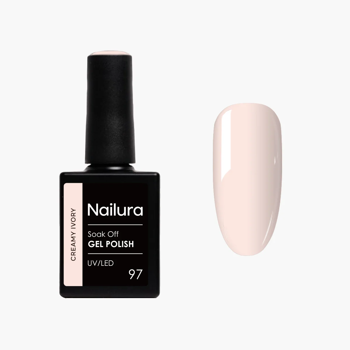 Nailura - Gel Polish 97 - Creamy Ivory - 10 ml - Creamy Ivory v:8833490