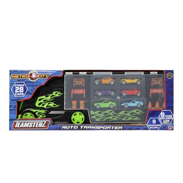 Teamsterz – Metro City Medium Auto Transporter With 6 Cars v:5692258 Teamsterz – Metro City Medium Auto Transporter With 6 Cars v:5692258
