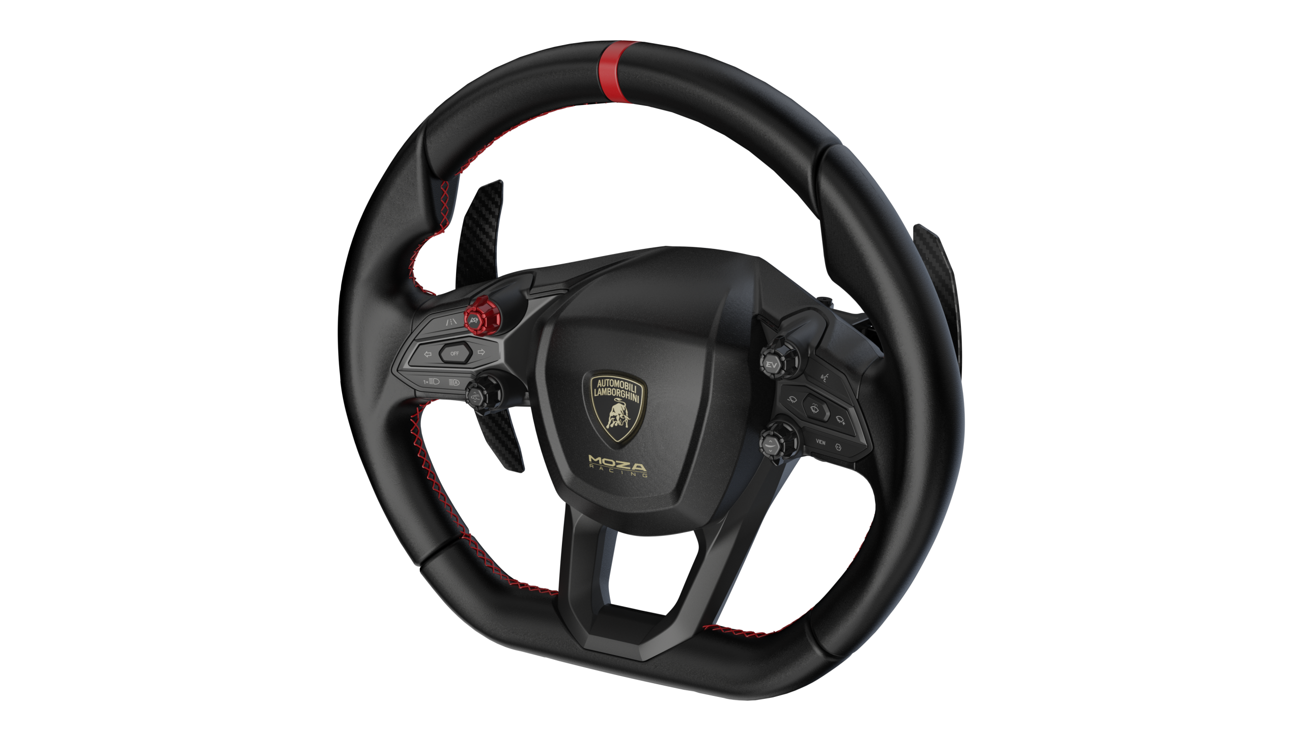 MOZA - REVUELTO Lamborghini Sim Racing Wheel - Black - 340mm - Gratis frakt v:8465372