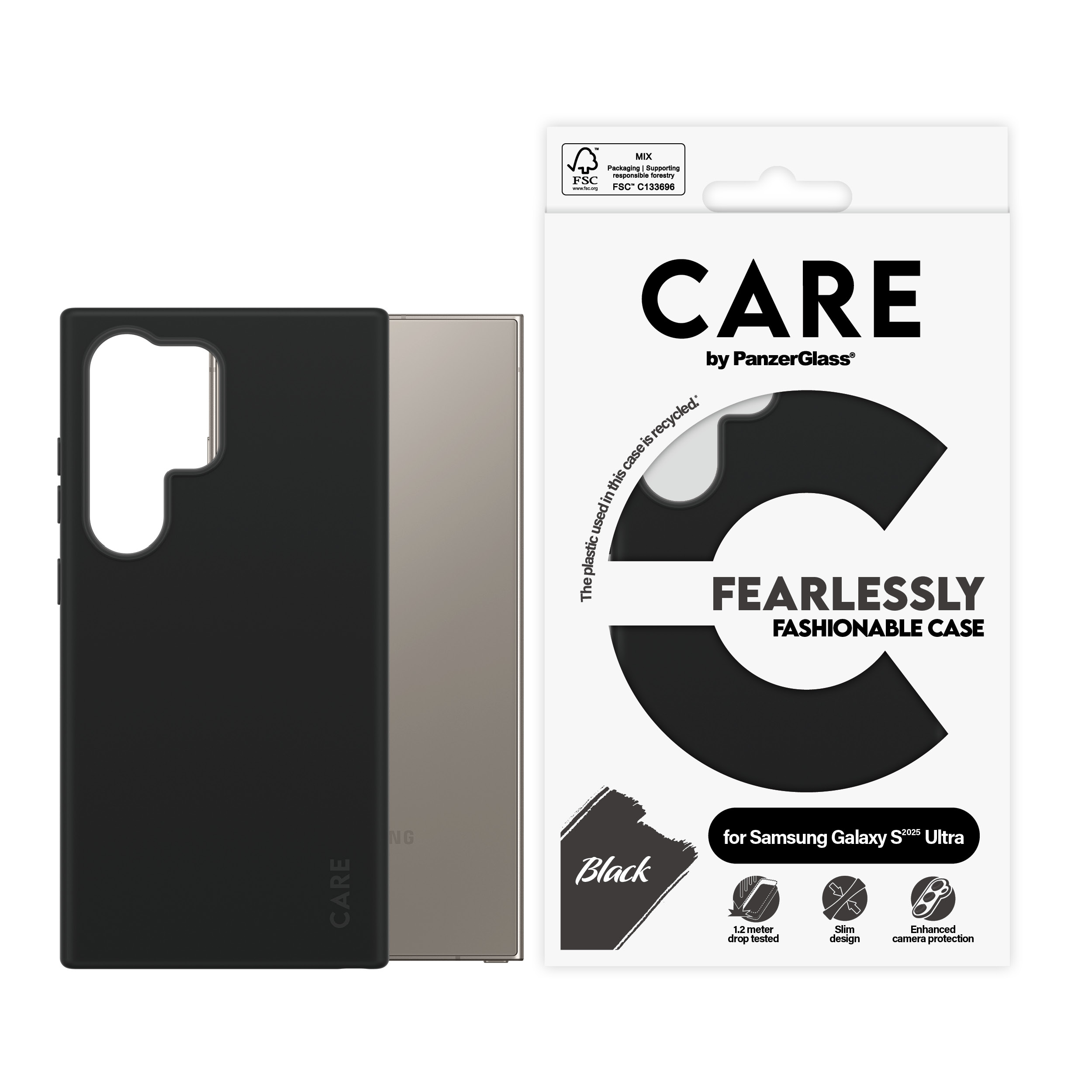 CARE by PanzerGlass – Fashionable Case Black Samsung Galaxy S 2025 Ultra v:7041393 CARE by PanzerGlass – Fashionable Case Black Samsung Galaxy S 2025 Ultra v:7041393