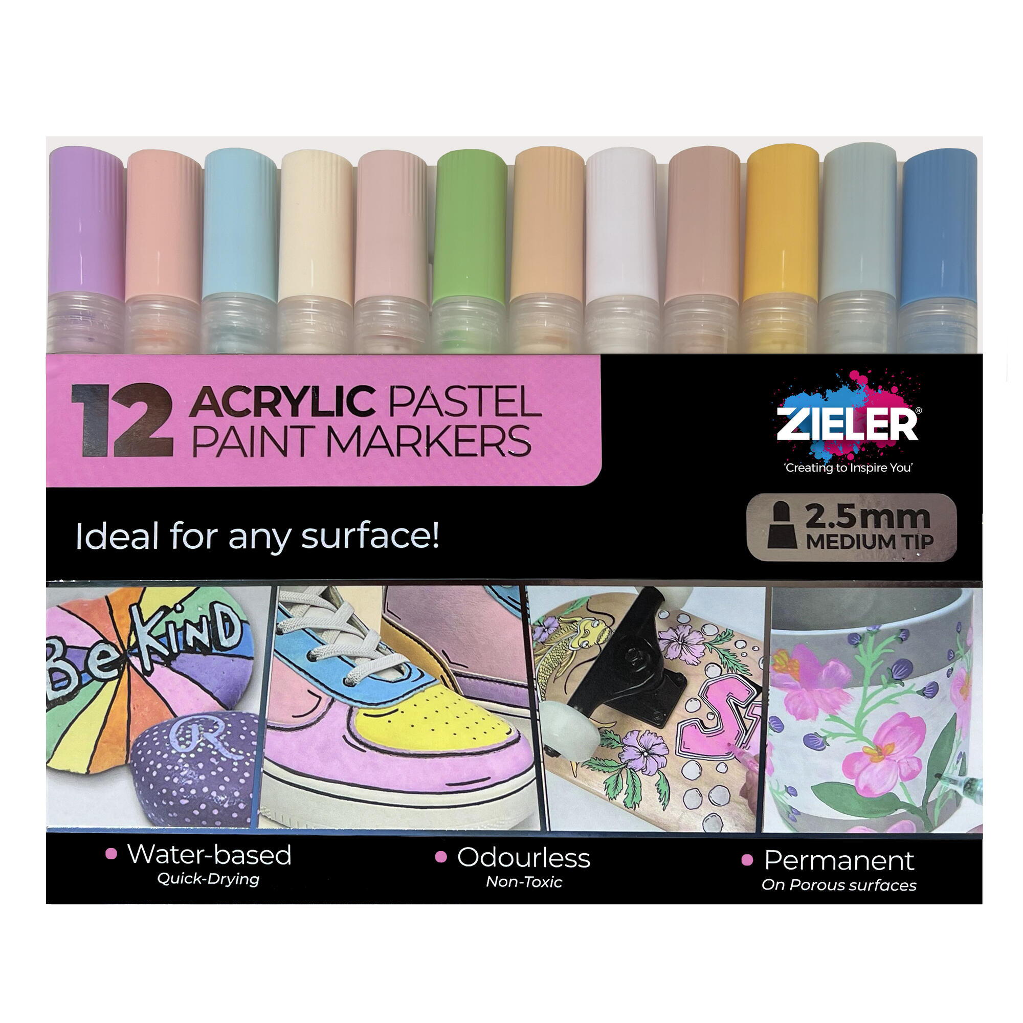 Zieler - Paint Markers Pastel Medium (609299514) v:3101556