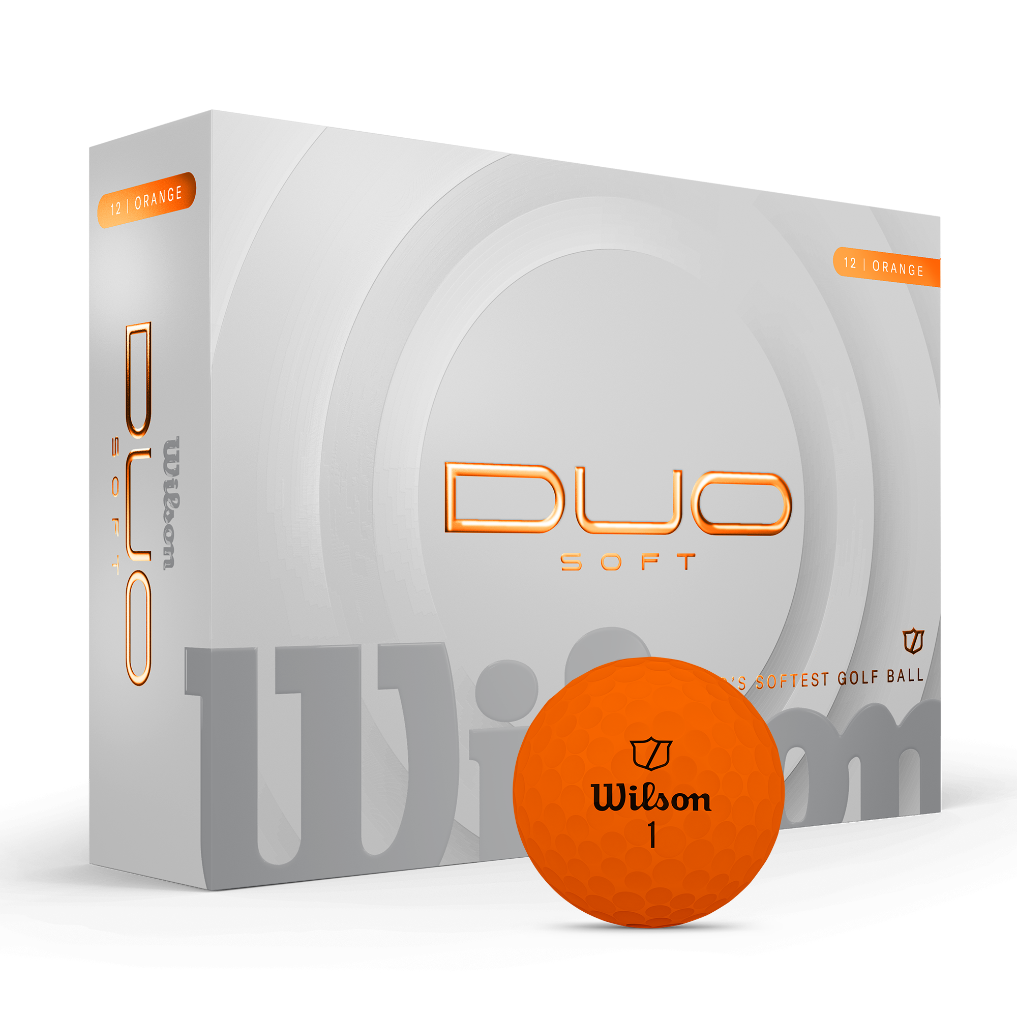 Wilson – DUO Soft Golf Ball – Orange – 12 Balls – Gratis frakt v:3587955
