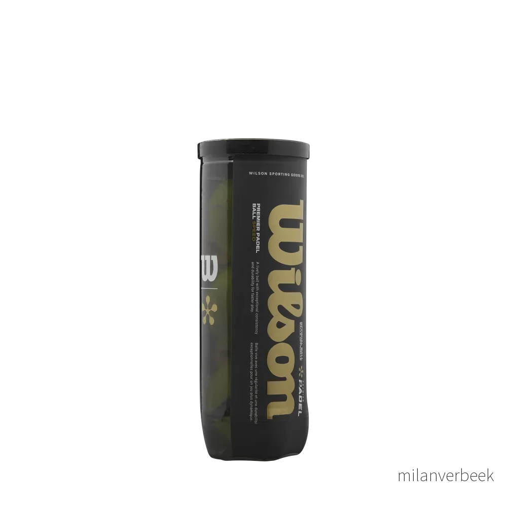 Wilson - Premier Padel Speed Baller 3-Pack - Raskere Spill på Langsomme Baner - Offisiell Tour Ball v:5744968