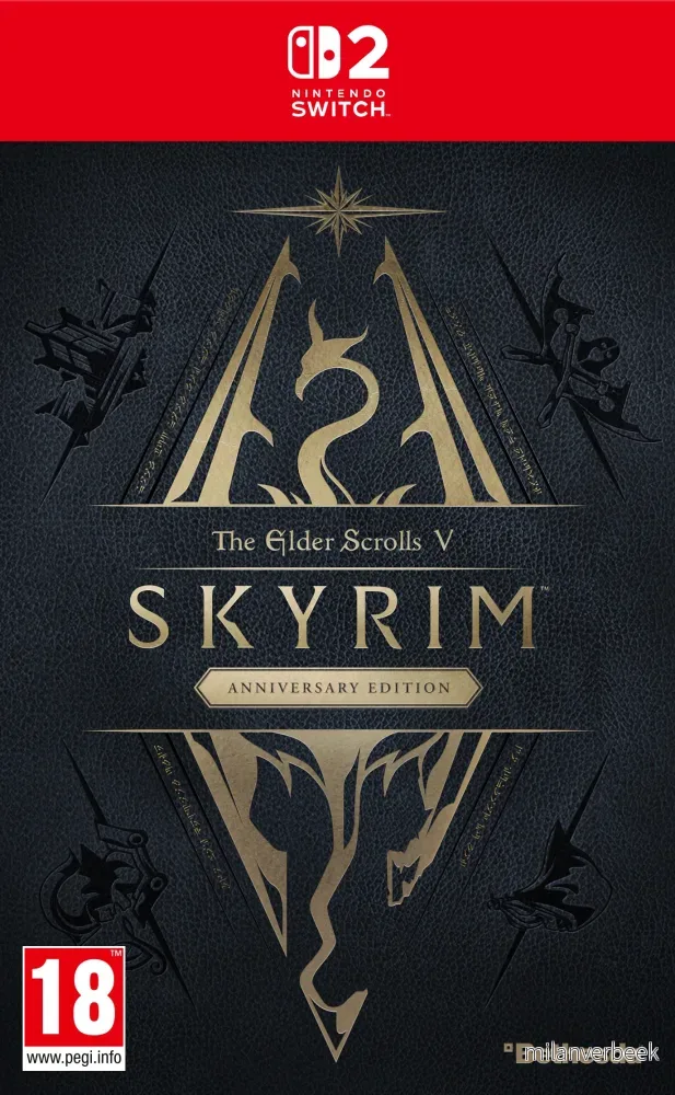 The Elder Scrolls V: Skyrim - Anniversary Edition (Code in a Box) - Nintendo Switch 2 - Engelsk - Code in a Box - Gratis frakt v:9082603