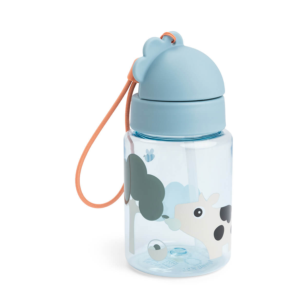Done by Deer - Straw bottle Tiny farm Blue 280 ml (1056392) v:2581188