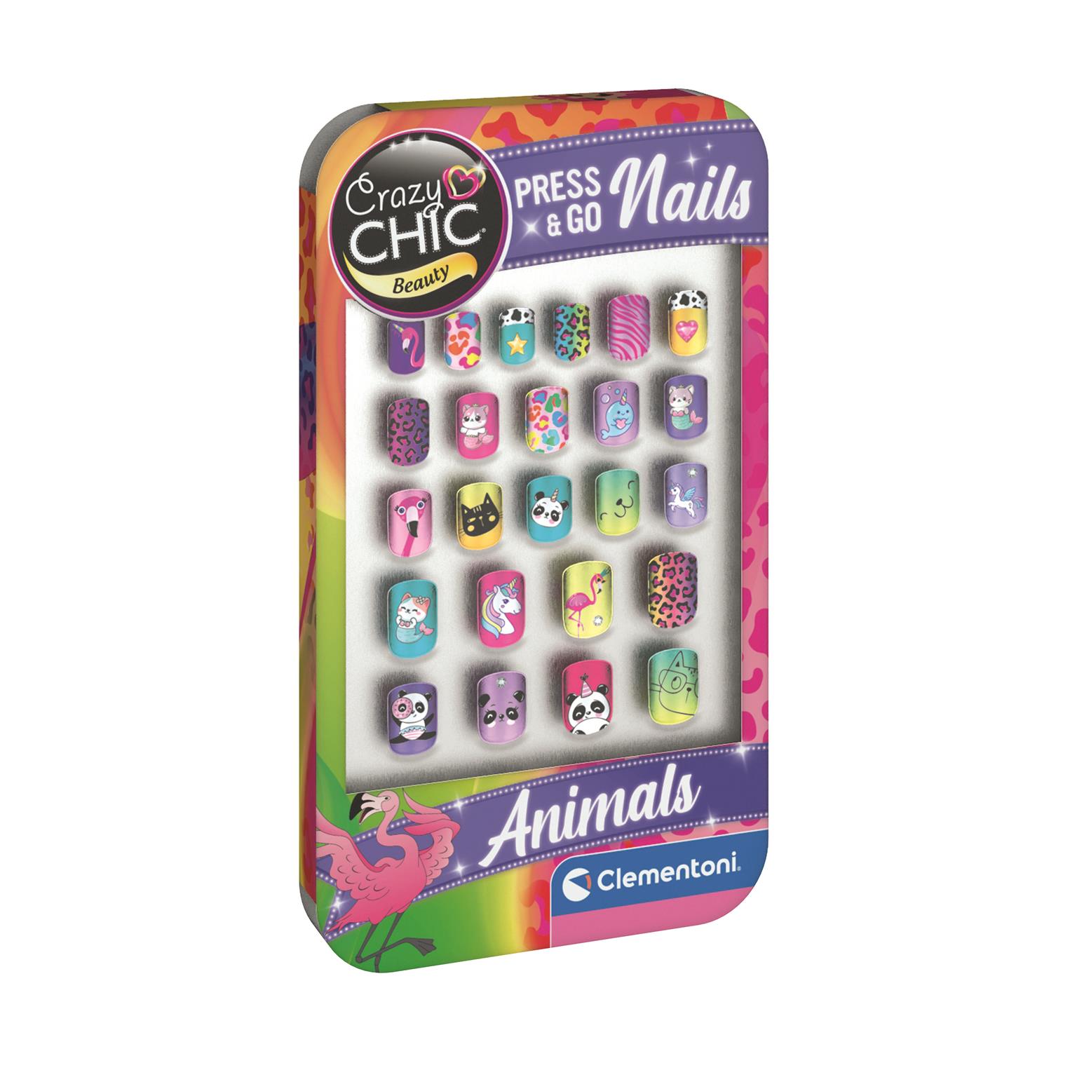 Clementoni – CC Lovely Make-Up – Press & Go Nails, Animals (I-18154) v:2986272 Clementoni – CC Lovely Make-Up – Press & Go Nails, Animals (I-18154) v:2986272