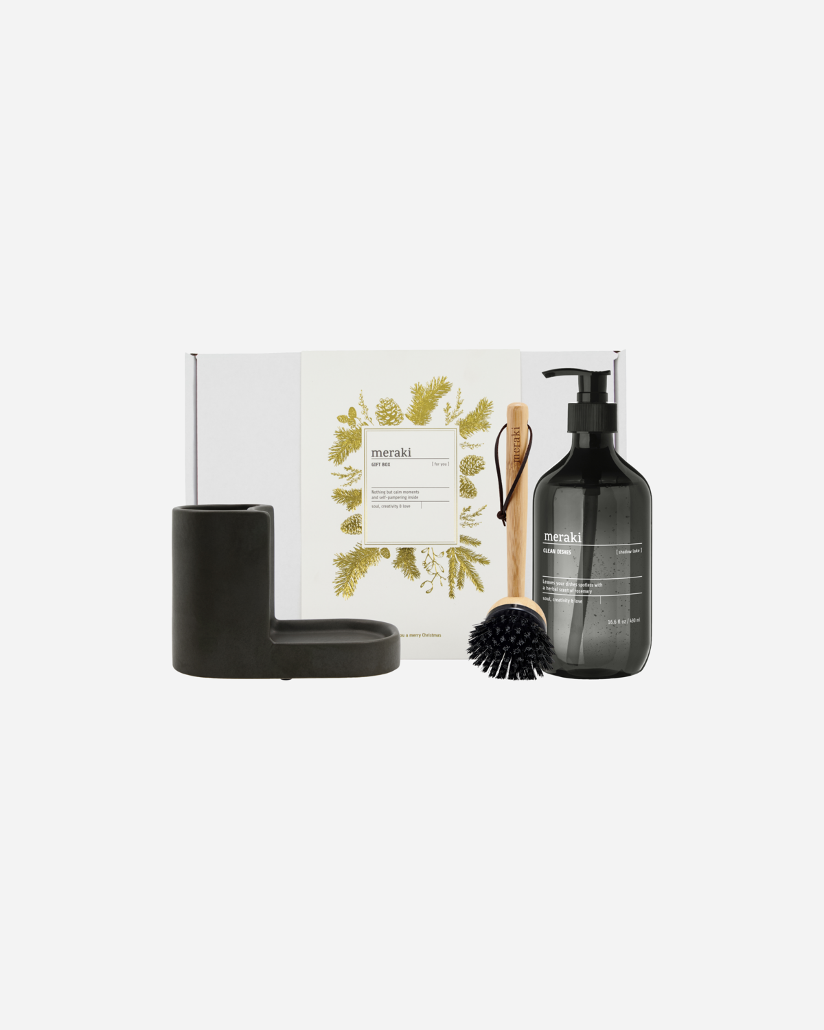 - Gift BoxCH Set - Dark Grey - 490 ml, L: 32 cm, W: 23.5 cm, H: 13.5 cm - Gratis frakt v:2142762