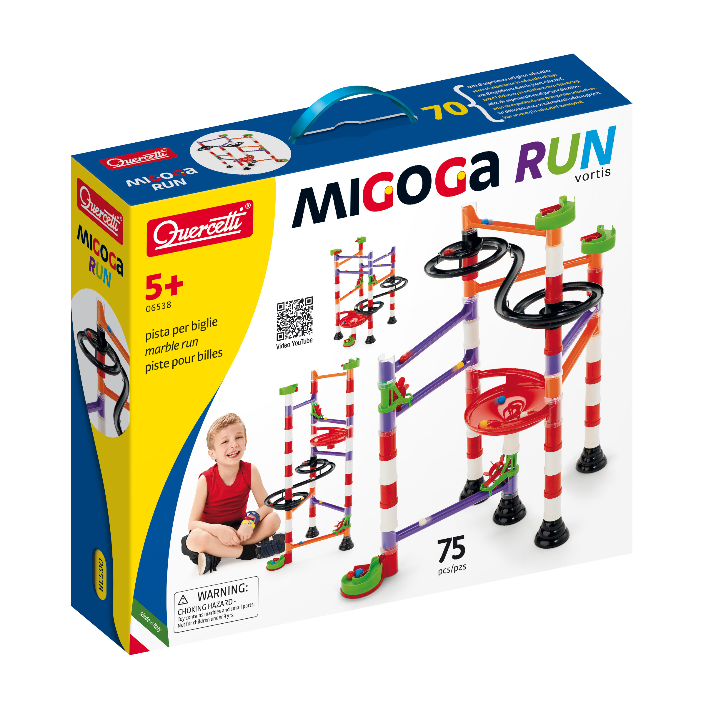 QUERCETTI – Migoga Marble Run Vortis (75 pcs) – (QU-6538) v:2612674 QUERCETTI – Migoga Marble Run Vortis (75 pcs) – (QU-6538) v:2612674