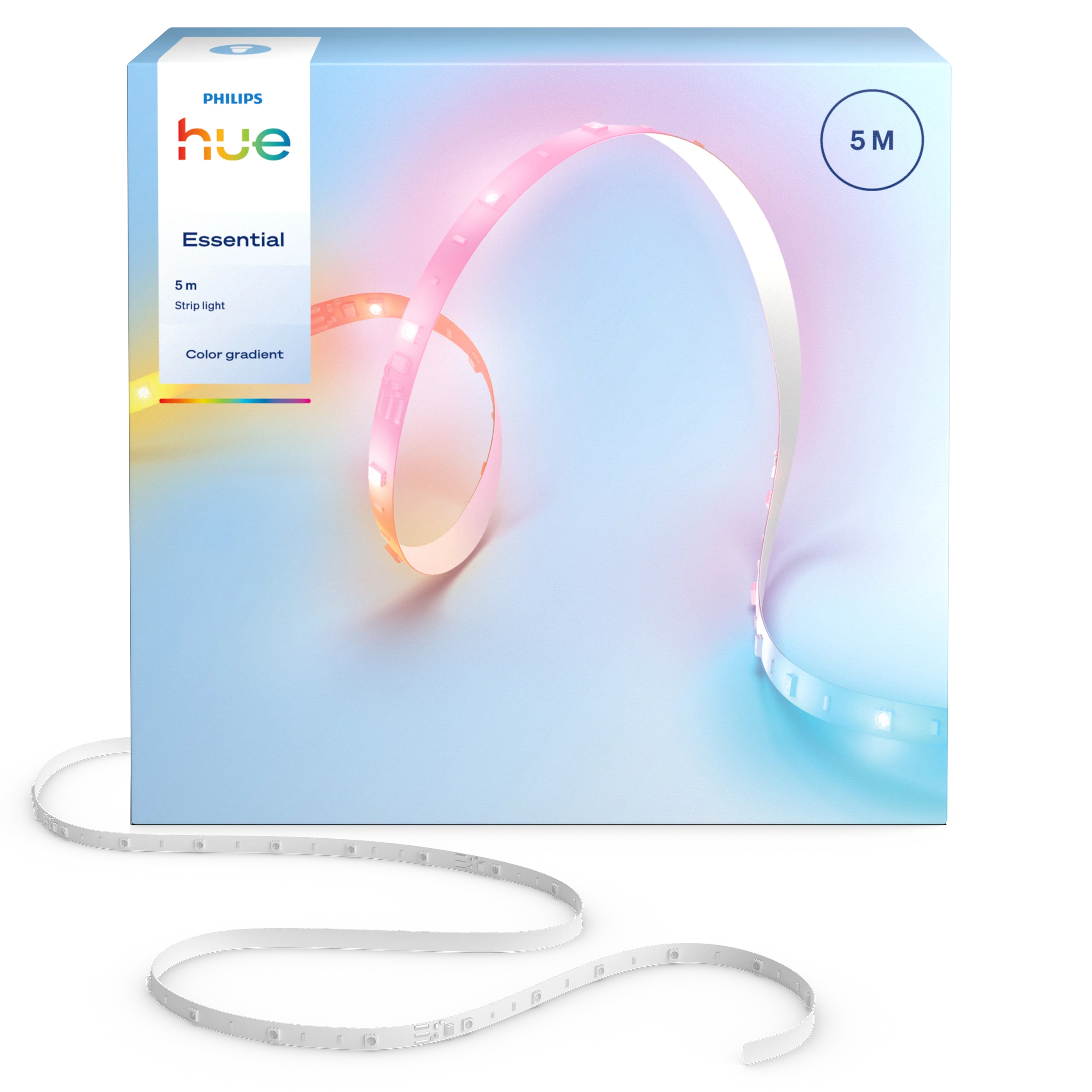Philips Hue - Essential LED-stripe 5 m – Hvitt og farget stemningslys - Gratis frakt v:7540724