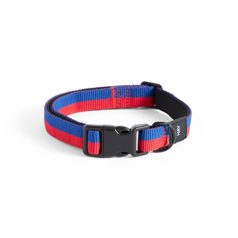 HAY – Dogs Collar Flat – S/M – Red and blue stripe – Rød/Blå – Blue and Red stripe v:1490054 HAY – Dogs Collar Flat – S/M – Red and blue stripe – Rød/Blå – Blue and Red stripe v:1490054