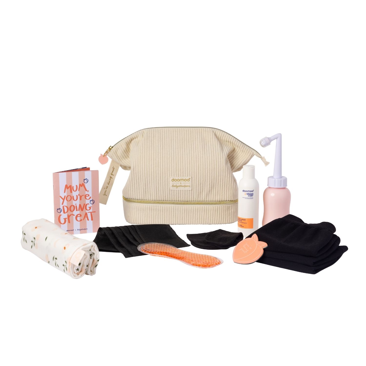 Doomoo - Toiletry Bag with Pregnancy & Postpartum Care Kit - 36-52 - Gratis frakt v:8742852