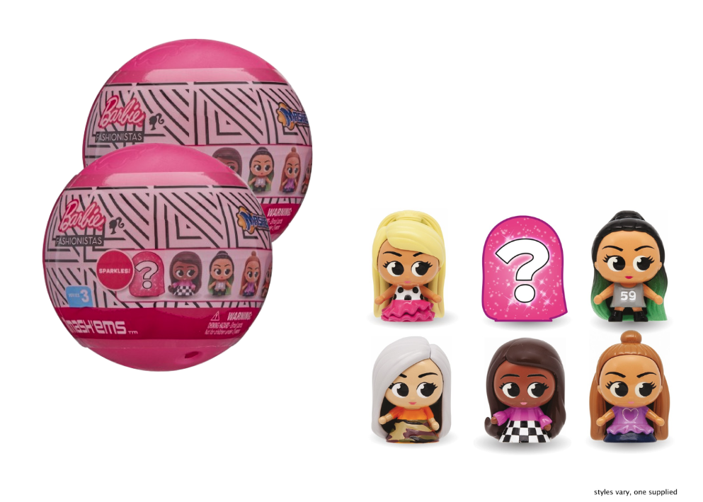 Mashems - 2x Barbie Fashionistas Assorted (50853M) v:7320096