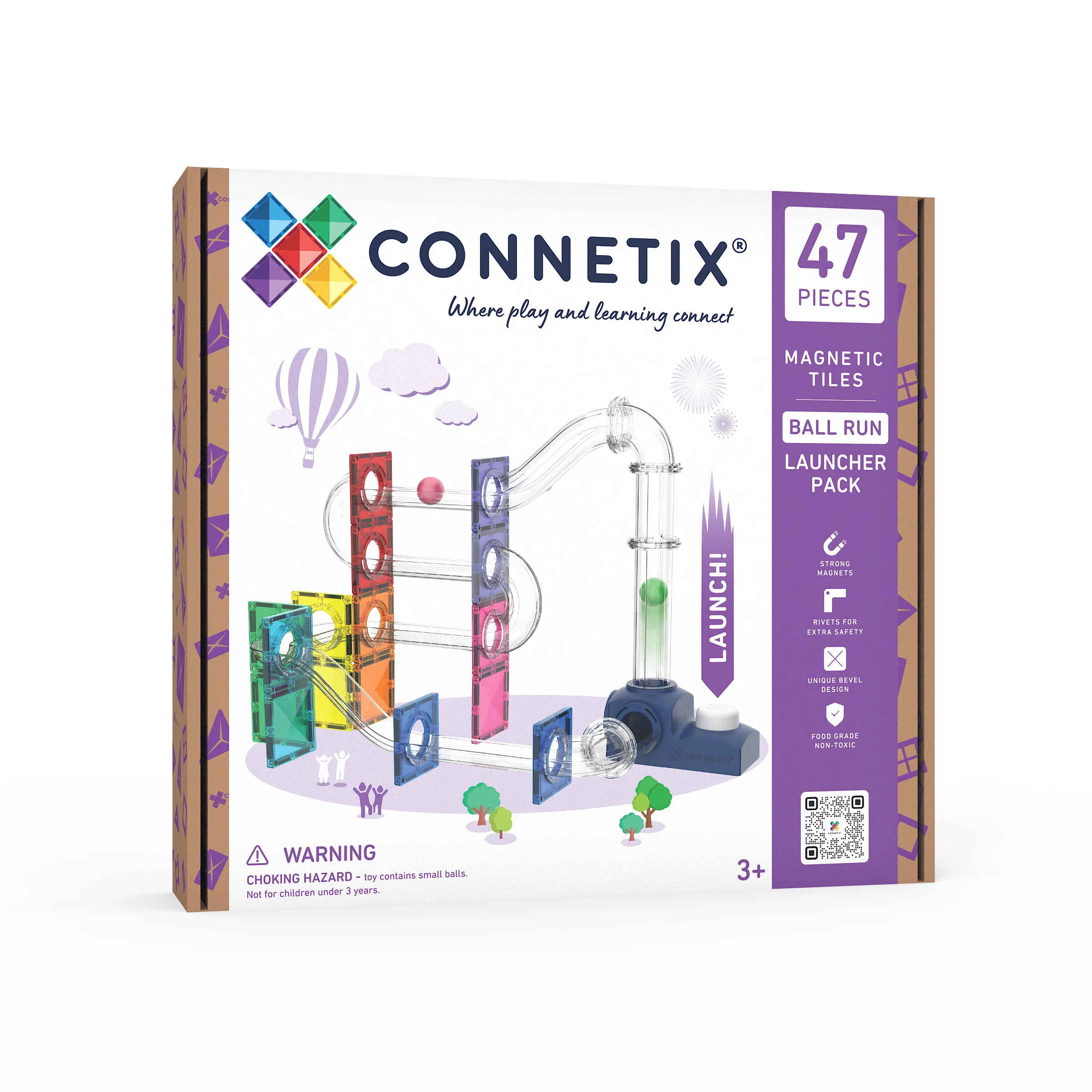 Connetix – Ball Run Launcher Pack 47 pc (CT-BA 00047-LA) v:3245750