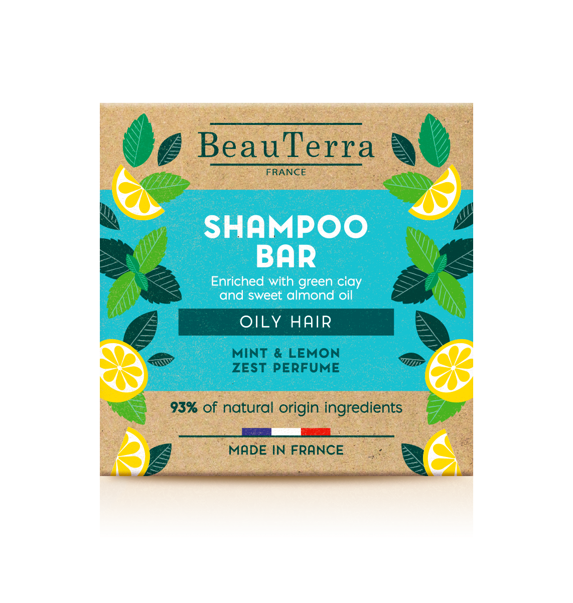 BeauTerra - Shampoo bar - Oily hair - 75 v:3009402