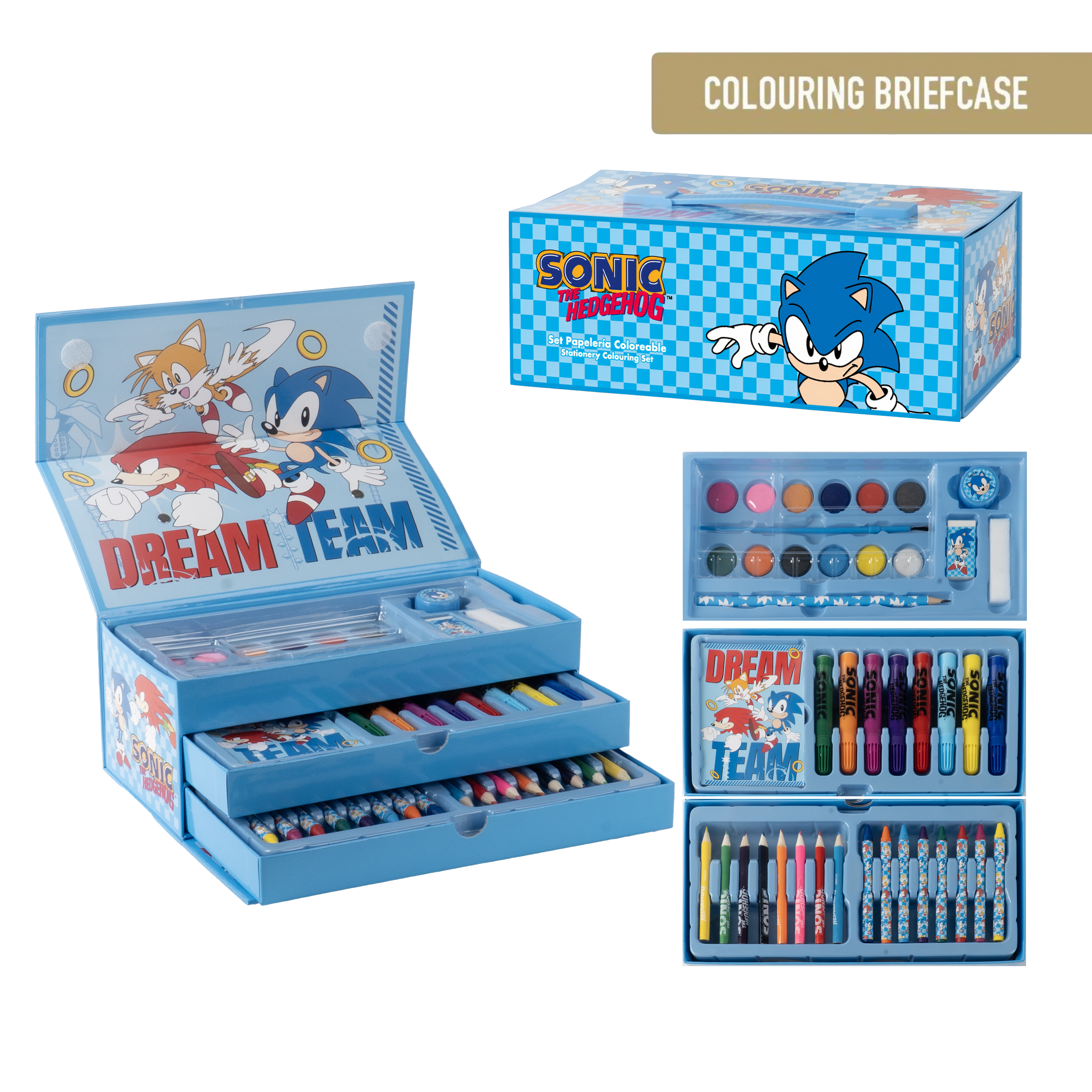 Cerda – Colorable Set Briefcase – Sonic (I-2700002319) v:1242645 Cerda – Colorable Set Briefcase – Sonic (I-2700002319) v:1242645