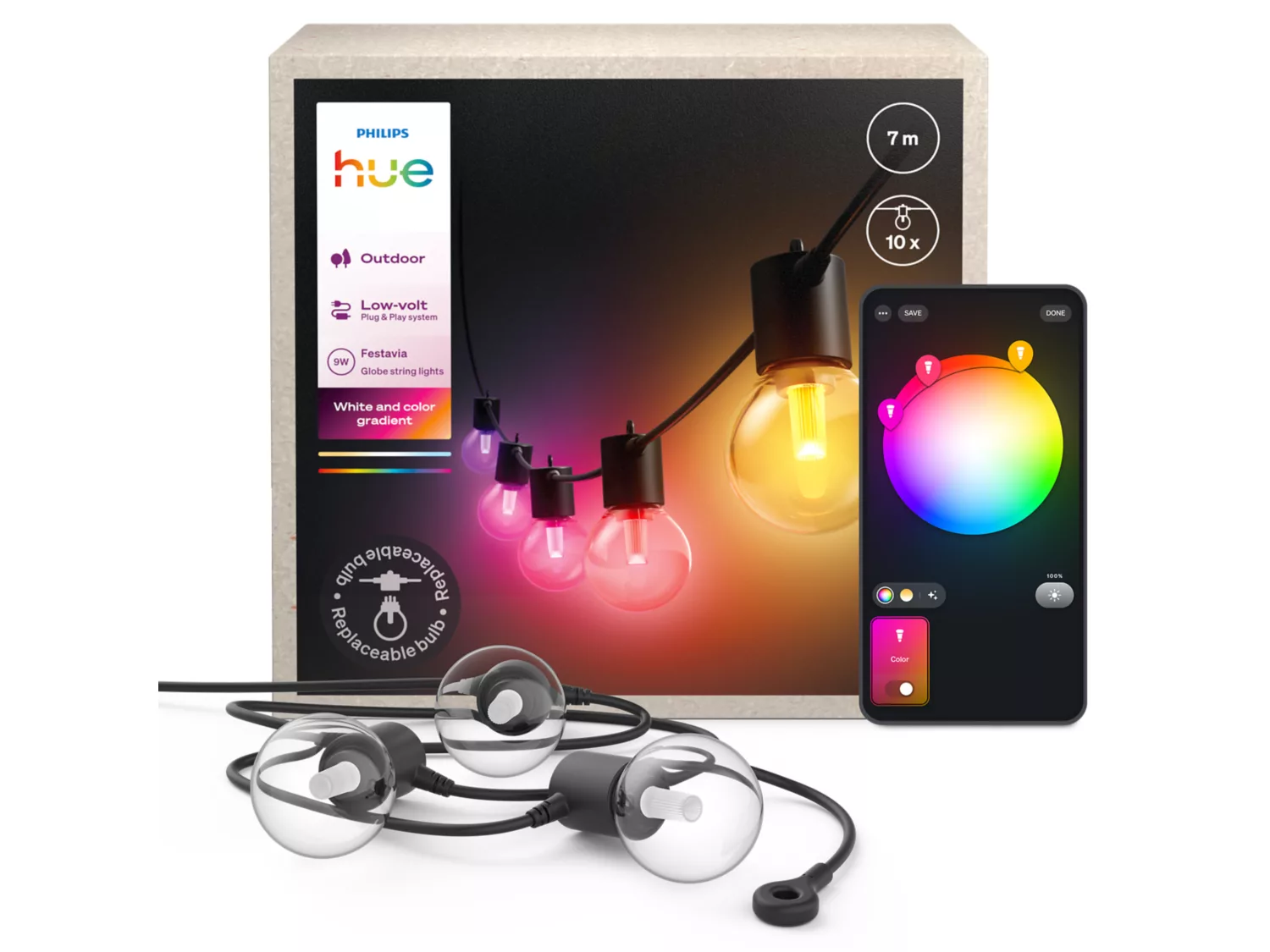 Philips Hue Festavia Globe Lysslynge – 14m – Smart Dekorbelysning – Gratis frakt v:4578244 Philips Hue Festavia Globe Lysslynge – 14m – Smart Dekorbelysning – Gratis frakt v:4578244