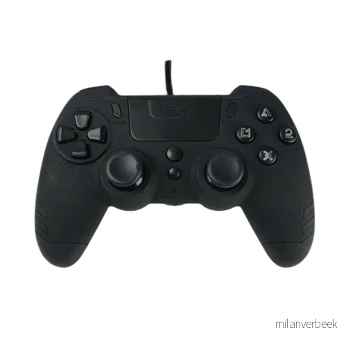 STEELPLAY - MetalTech Wired Controller - BLACK - PlayStation 4 - Black - Engelsk - Standard v:7219486
