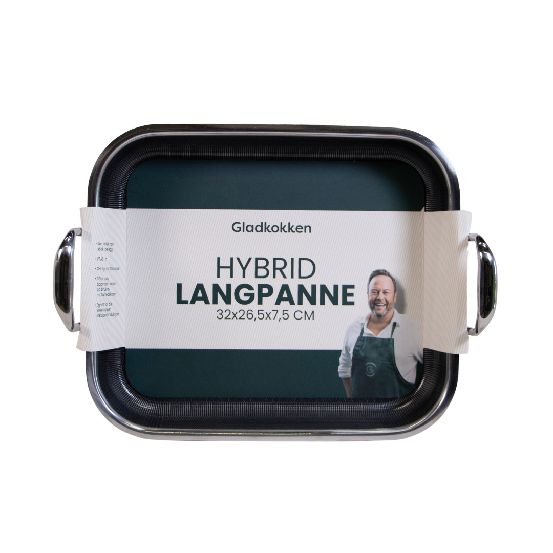 Gladkokken – Hybrid langpanne – 32 x 26.5 x 5.5 cm – Gratis frakt v:5321701 Gladkokken – Hybrid langpanne – 32 x 26.5 x 5.5 cm – Gratis frakt v:5321701