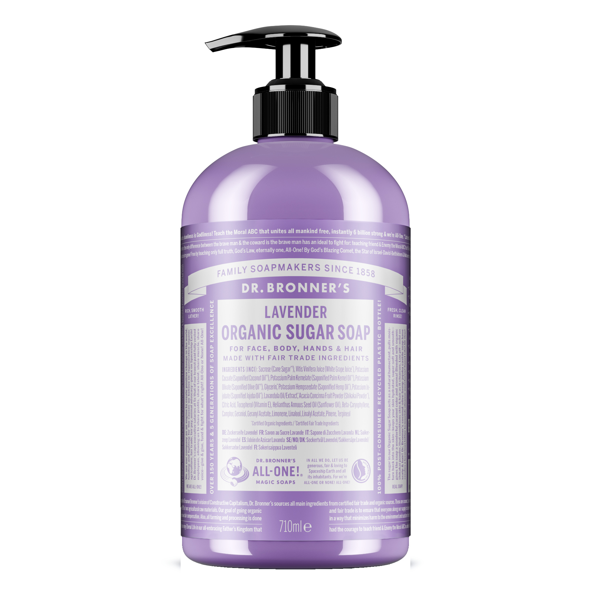 Dr. Bronner's – Organic Sugar Soap Lavender 710 ml – 710 v:3722533