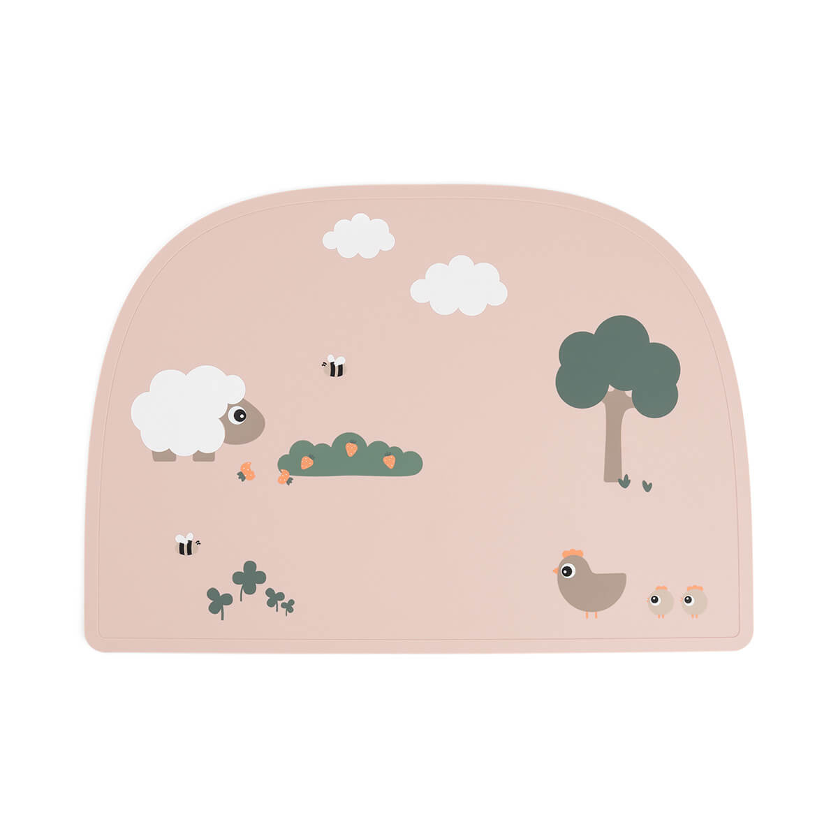Done by Deer – Silicone placemat Tiny farm – Powder – 38 x 26,5 cm v:6152418 Done by Deer – Silicone placemat Tiny farm – Powder – 38 x 26,5 cm v:6152418