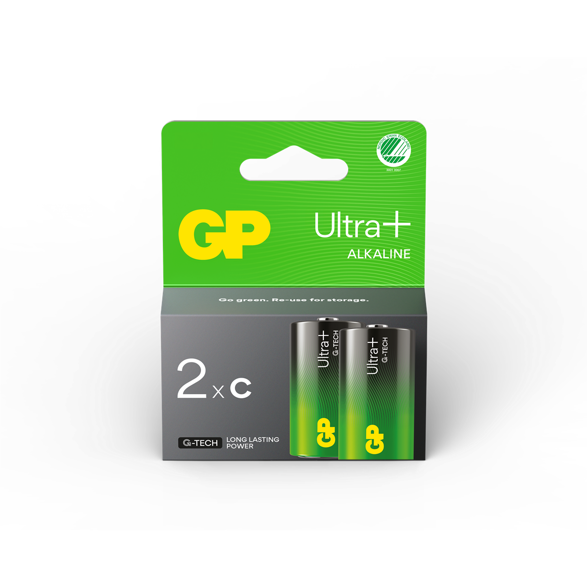 GP – Ultra Plus Battery, Size C, 14AUP/LR14, 1.5V (2-pack) v:4939986
