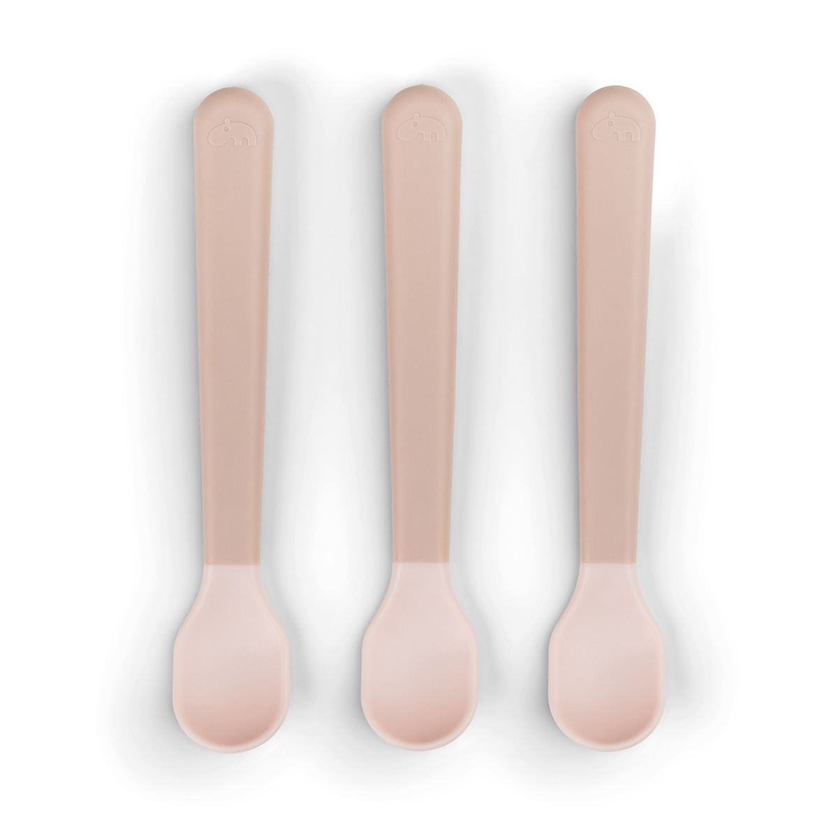 Done by Deer – Foodie Easy-Grip Baby Spoon 3-Pack – Powder – 14 x 2,5 x 1 cm v:2750512
