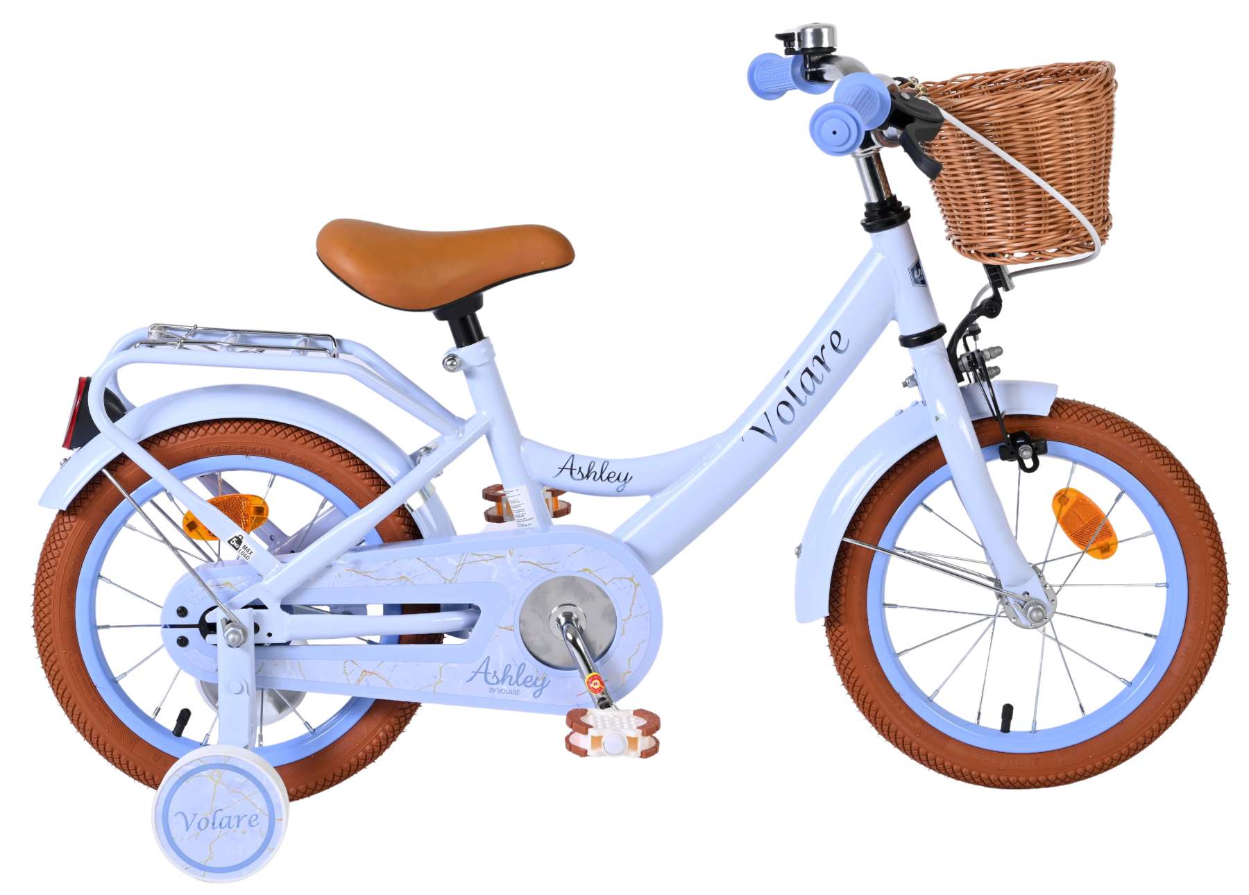 Volare – Children's Bicycle 14" – Ashley Blue Pastel (51437) – Gratis frakt v:7740358
