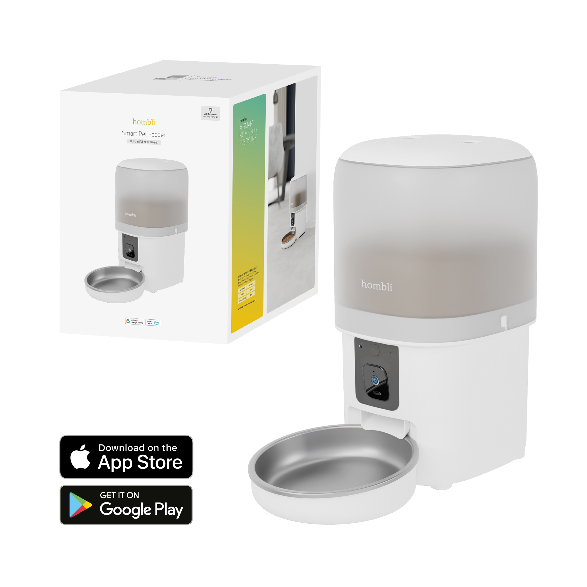 Hombli – Smart fôringsautomat for kjæledyr – Gratis frakt v:3129814