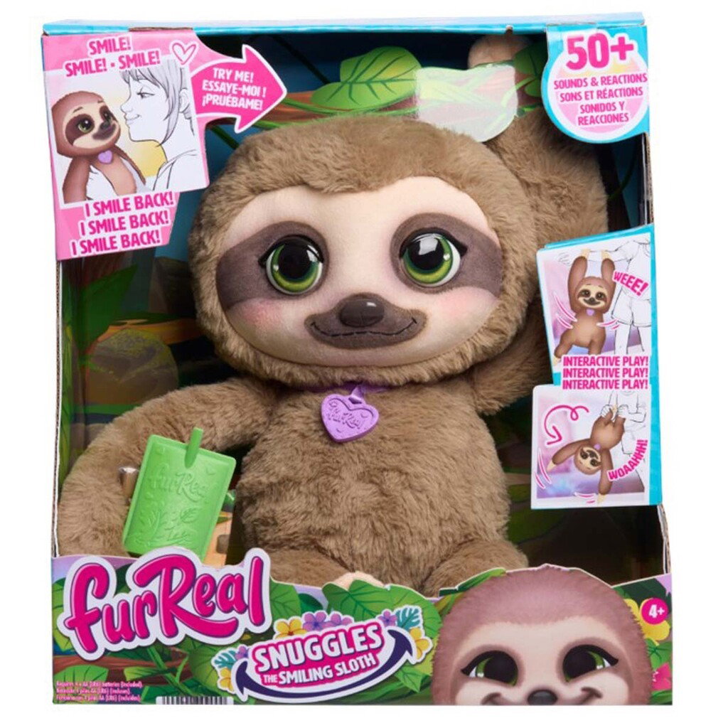 Furreal - Snuggles The Smiling Sloth (272-28209) - Gratis frakt v:7836859