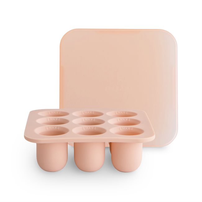 Mushie – Fresh Food Feeder Freezer Tray – Blush – 10.5 x 10.5 x 3.5 cm v:1186407