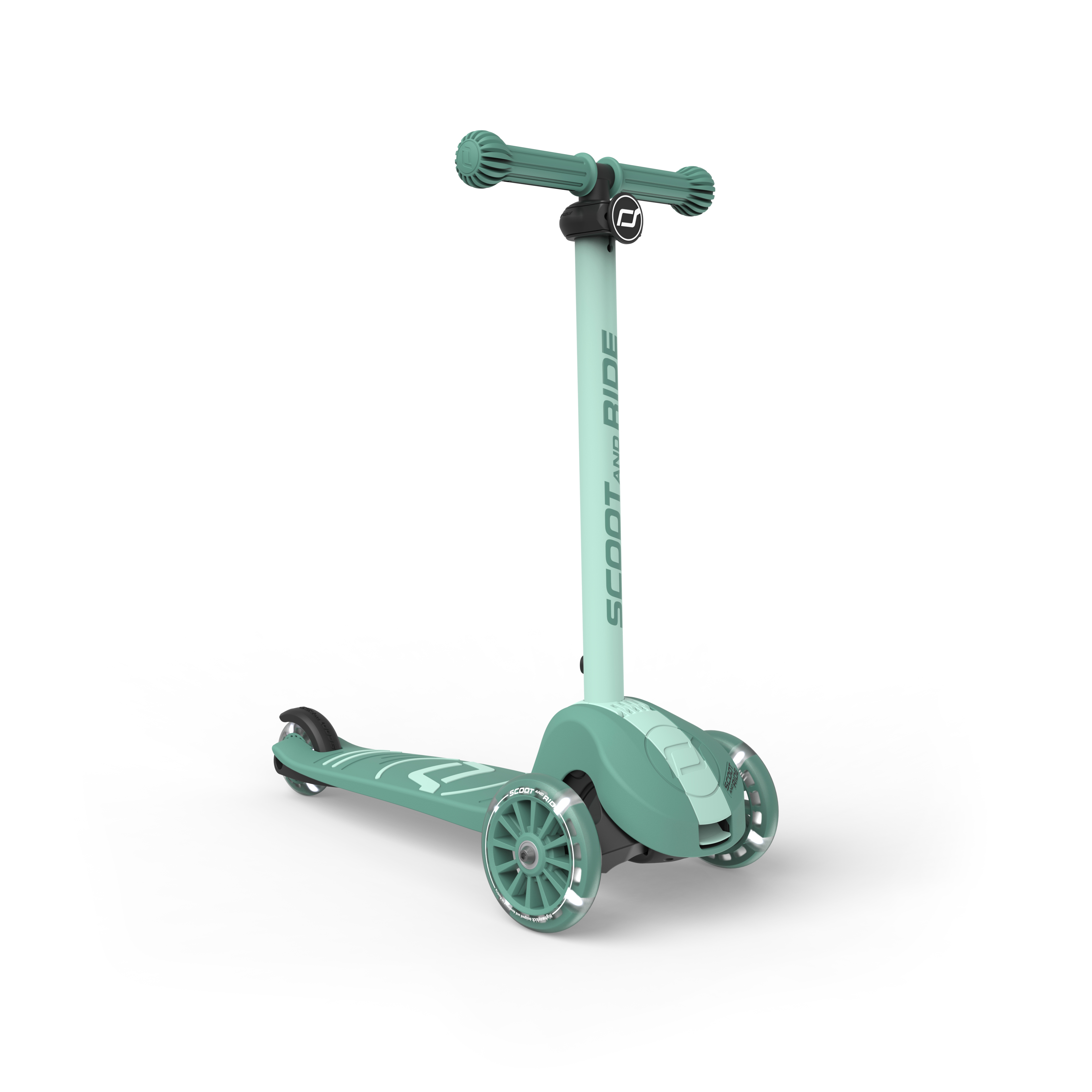 Scoot and Ride - Highwaykick 3S LED - Forest (00939) - Gratis frakt v:2738741