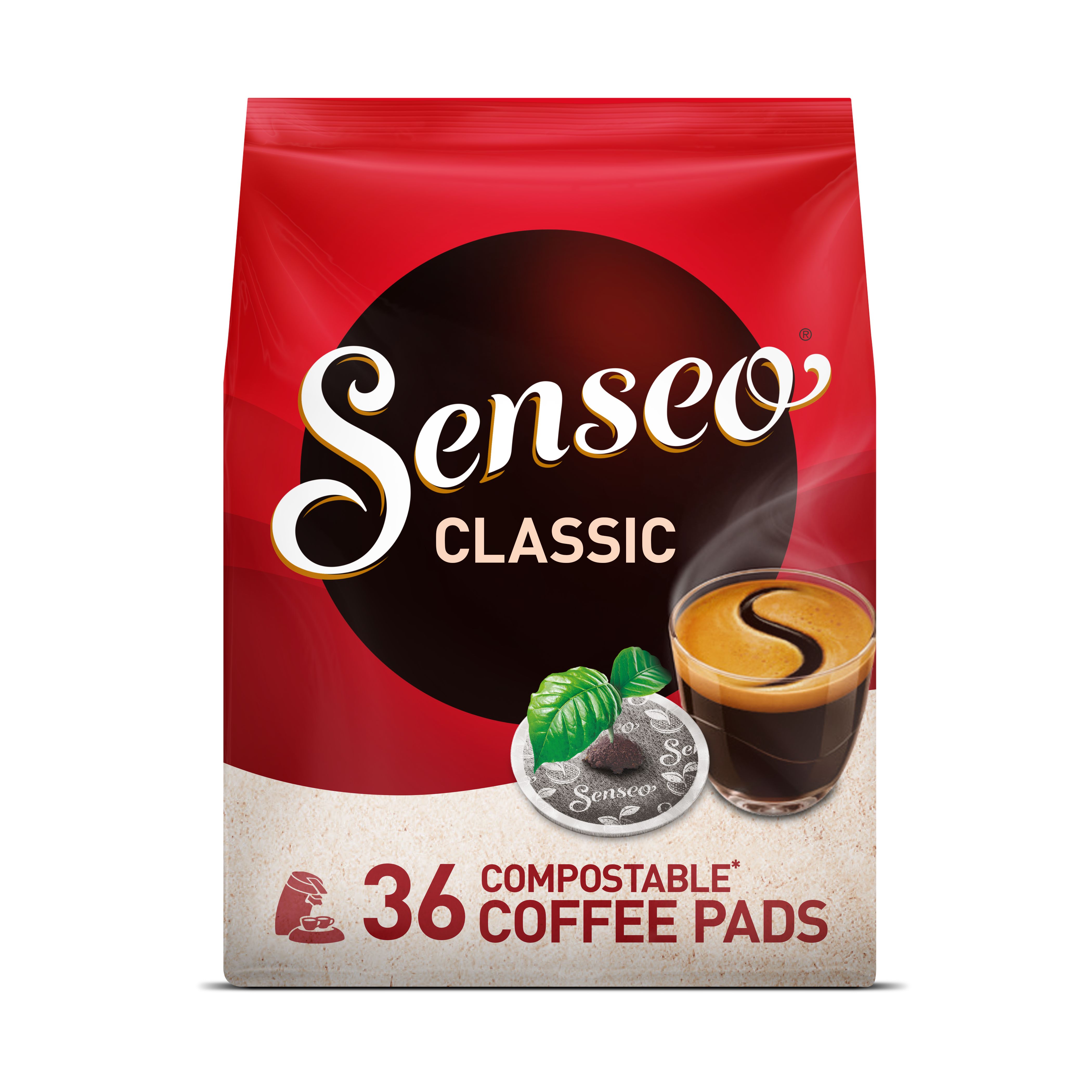 Senseo Classic Kaffiputer – 36 stk – Balansert Medium Roast med Arabica & Robusta v:8717474 Senseo Classic Kaffiputer – 36 stk – Balansert Medium Roast med Arabica & Robusta v:8717474