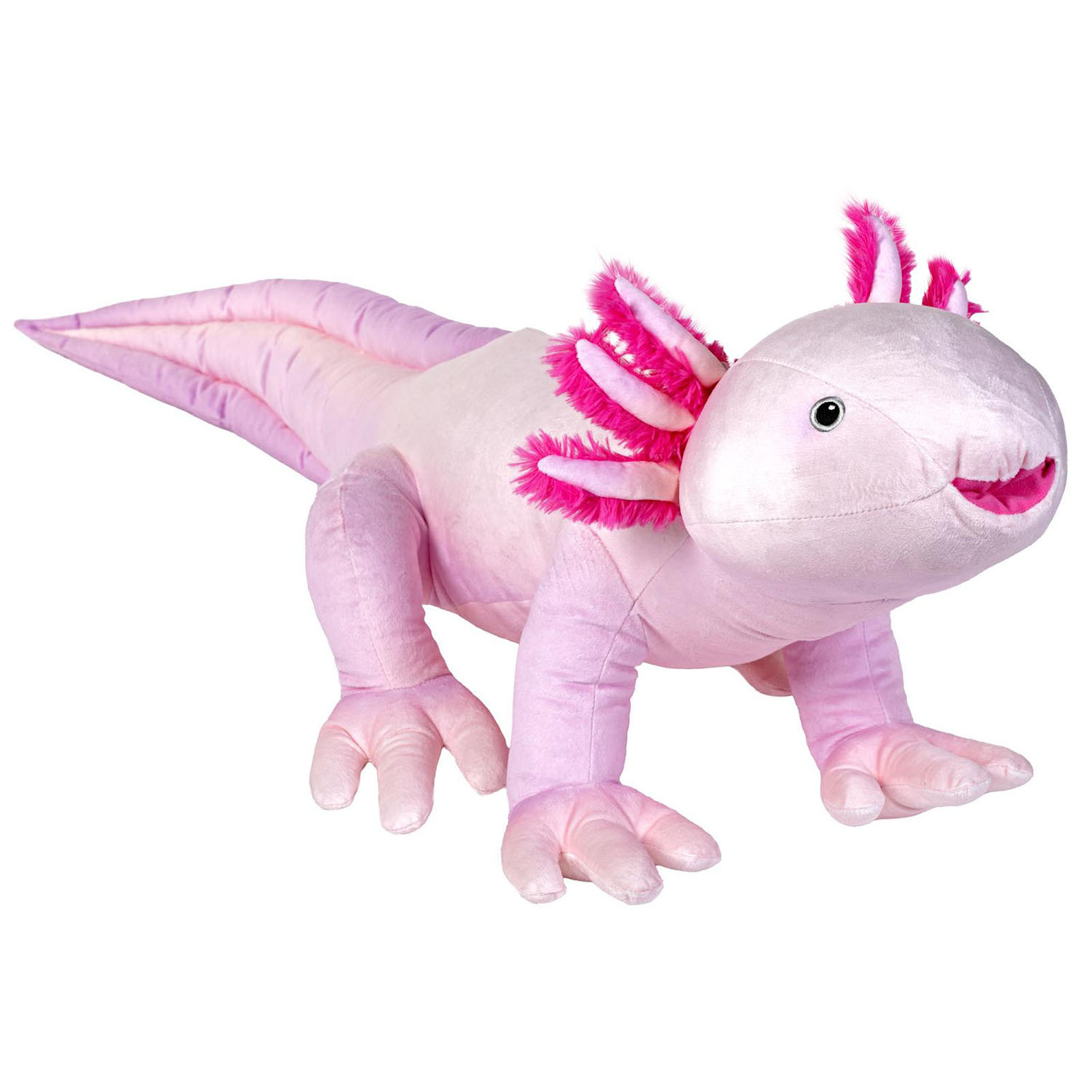 Wild Republic - Kosedyr Jumbo Eco Cuddlekins 76 cm Axolotl - Gratis frakt v:7299829
