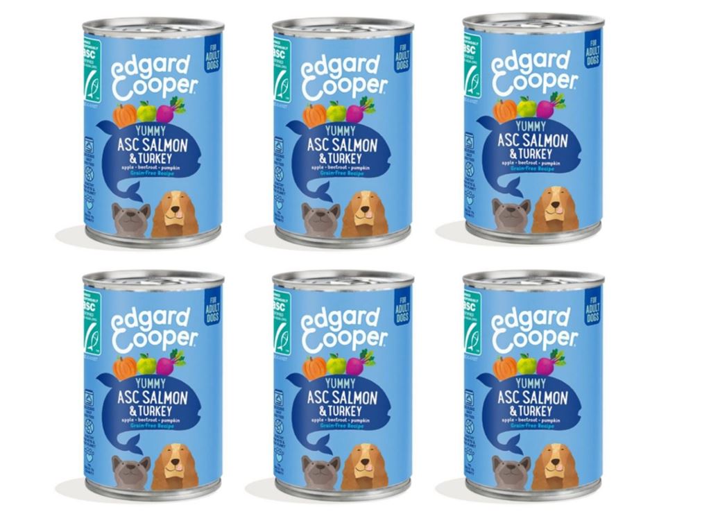 Edgard Cooper - 6x ASC Salmon & Turkey Adult Wet food - 400gr v:2375839