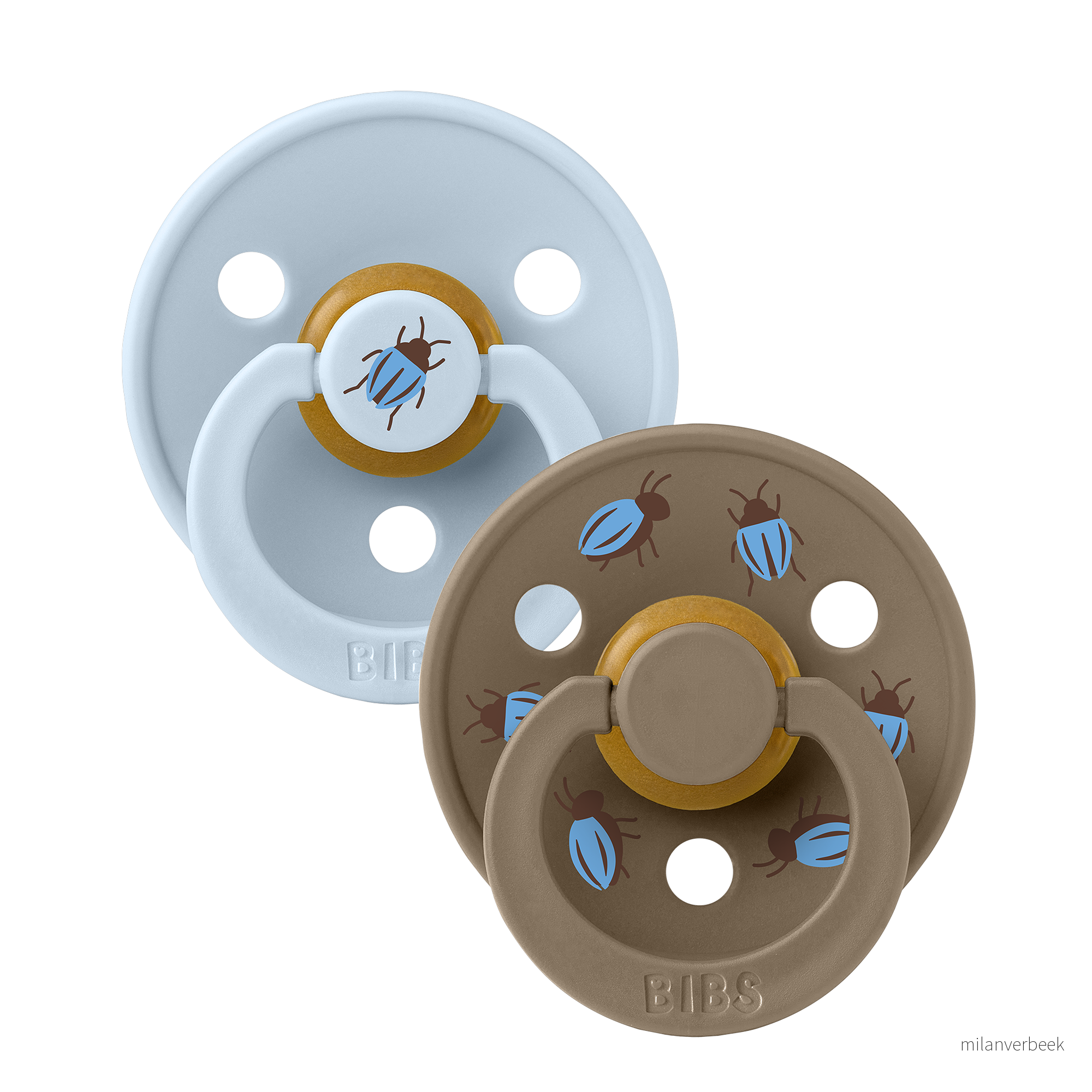 BIBS – Studio Colour Pacifier Beetle Mix – Baby Blue/Dark Oak – Size 1 v:6706368 BIBS – Studio Colour Pacifier Beetle Mix – Baby Blue/Dark Oak – Size 1 v:6706368