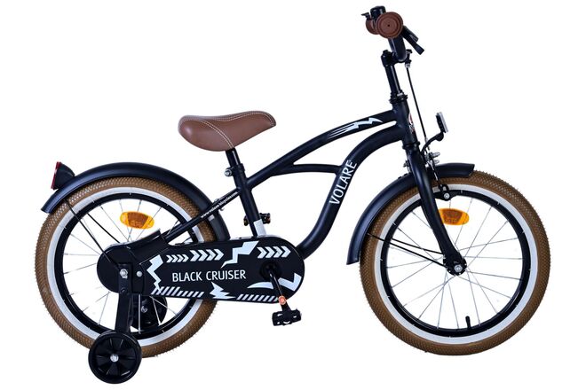 Volare - Children's Bicycle 16" - Cruiser Black (51646) - Gratis frakt v:3718278