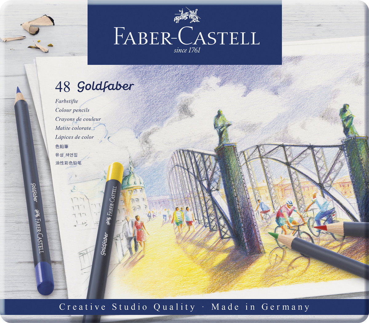 Faber-Castell - Goldfaber Colour pencil tin of 48 (114748) v:5535846