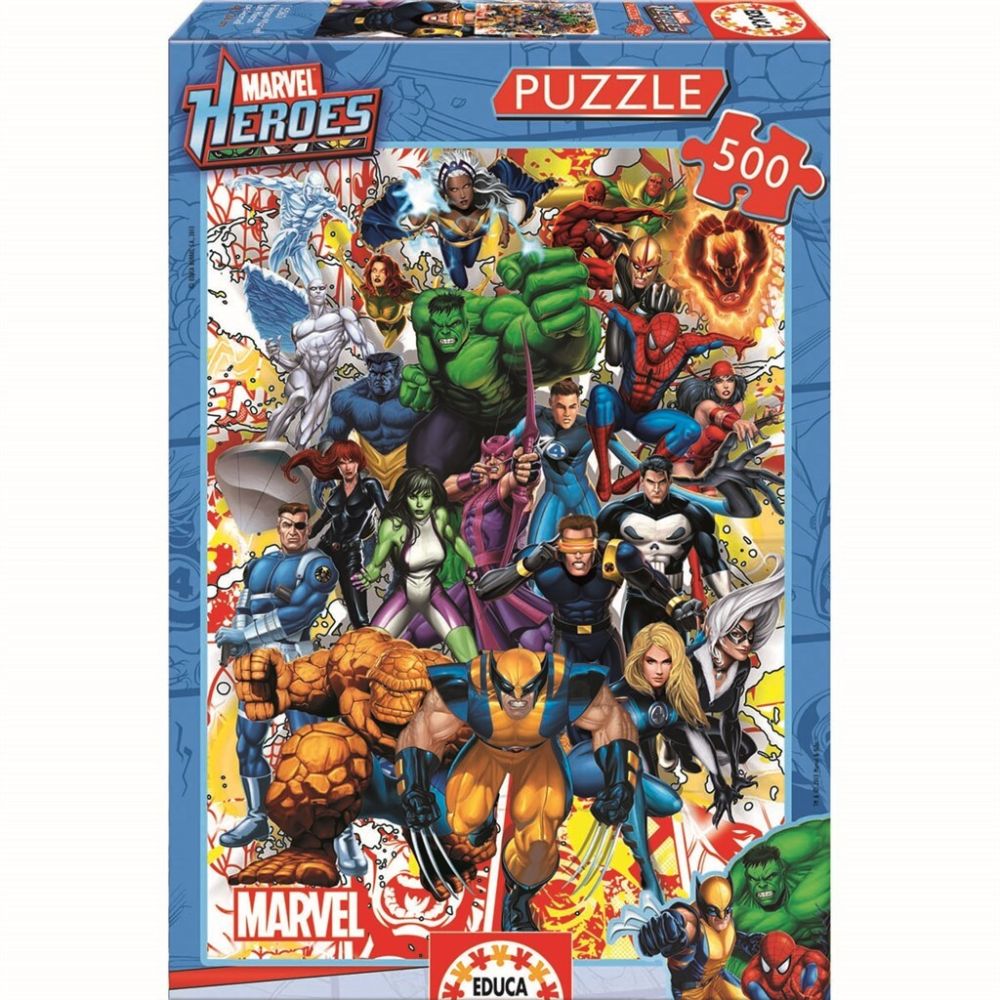 Educa – 500 Marvel Heroes Puzzles (80-15560) v:2432963