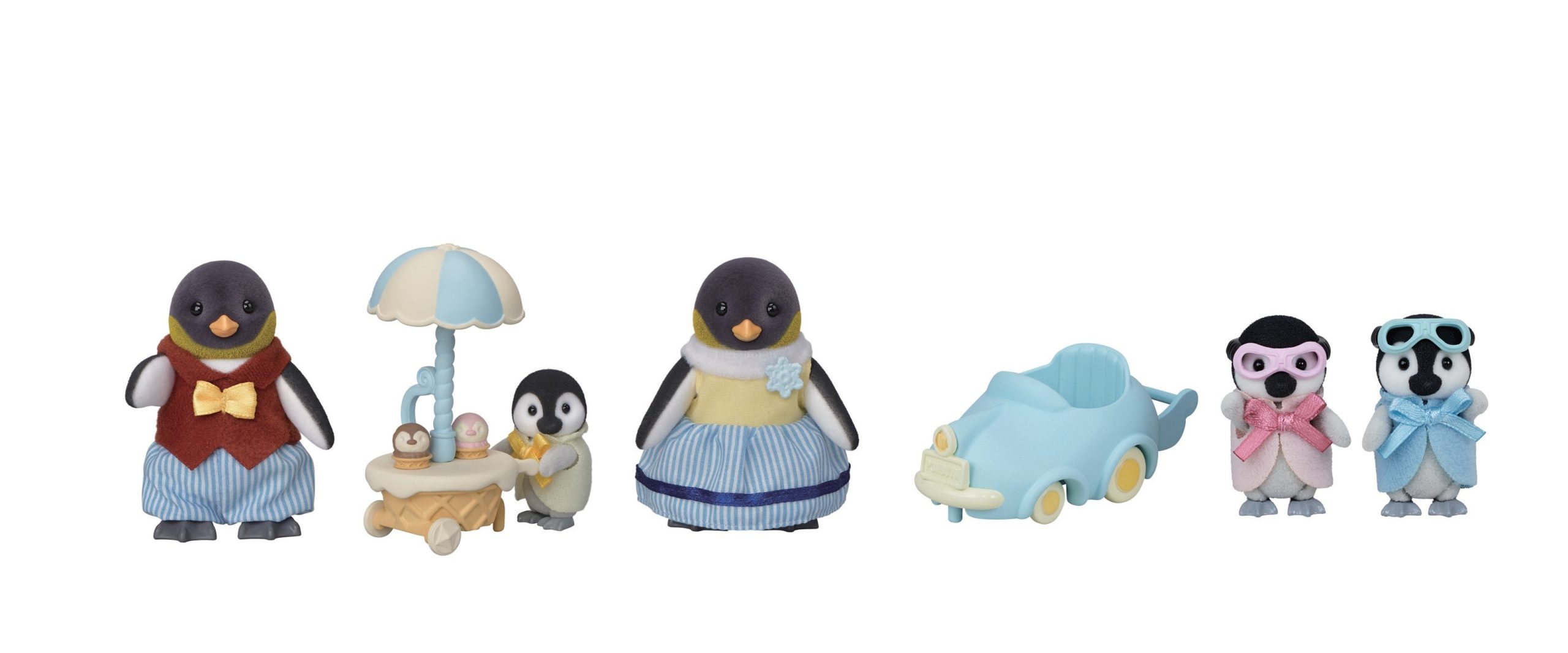 Sylvanian Families - Penguin Family & Penguin Babies Ride N Play - Gratis frakt v:3519832