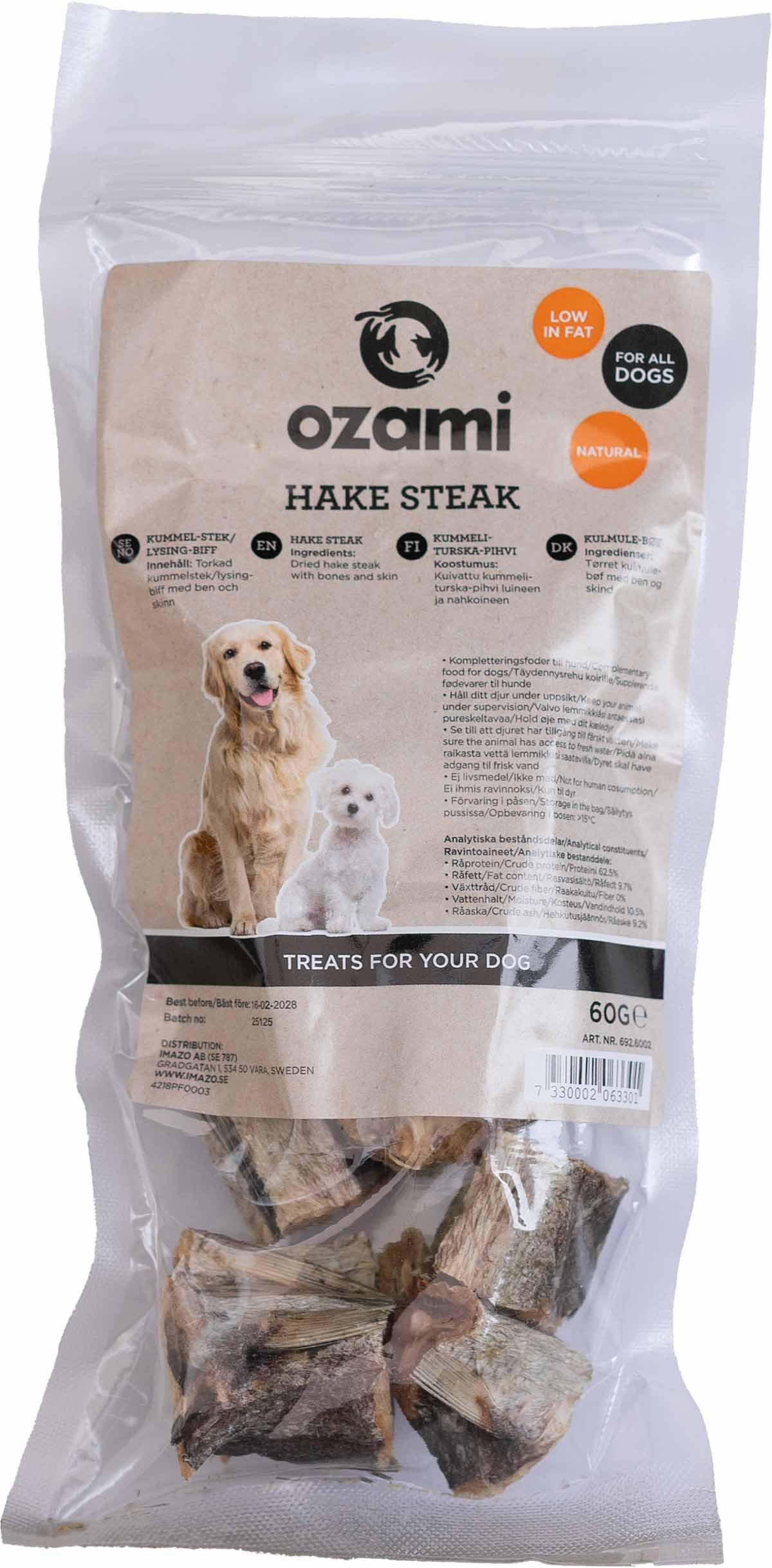 ozami - Dog Snack Hake Steak - 60g v:2141854